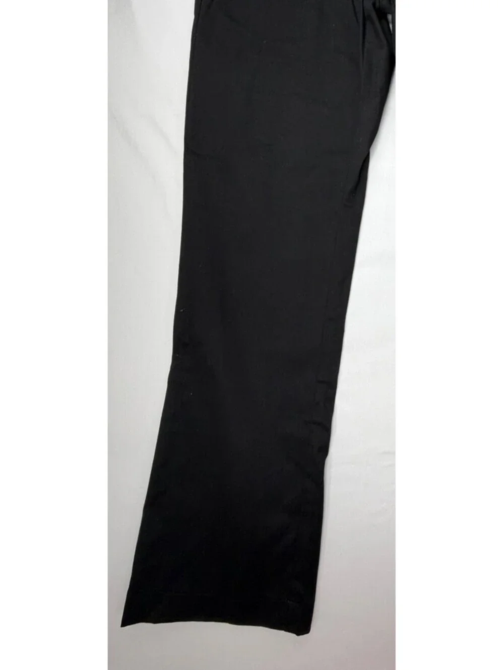 George Men's Khaki Pants Straight Leg Stretch Flat Front Size 34 Black NWT